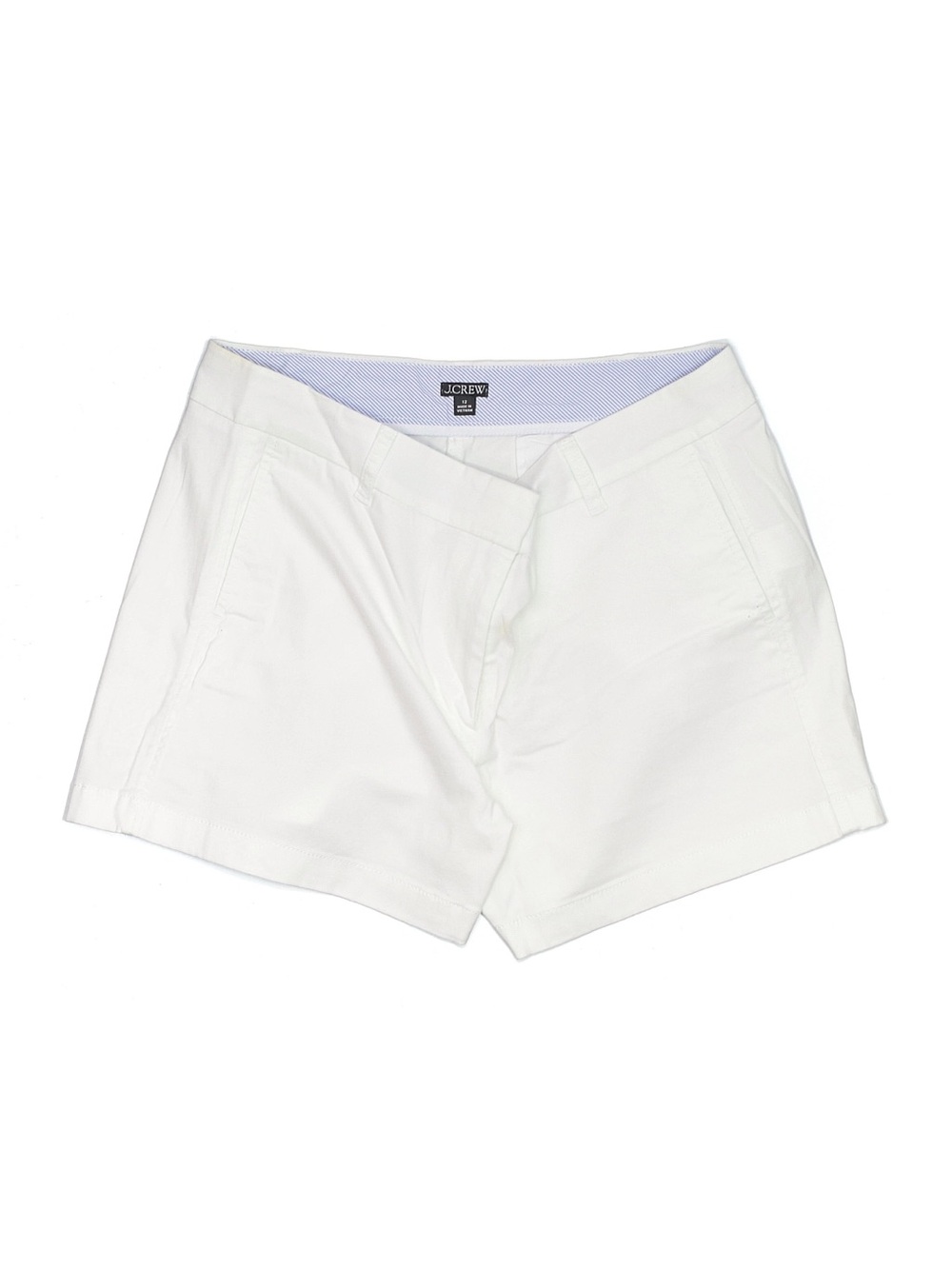J. Crew White Women's Cotton Chino Bermuda Shorts